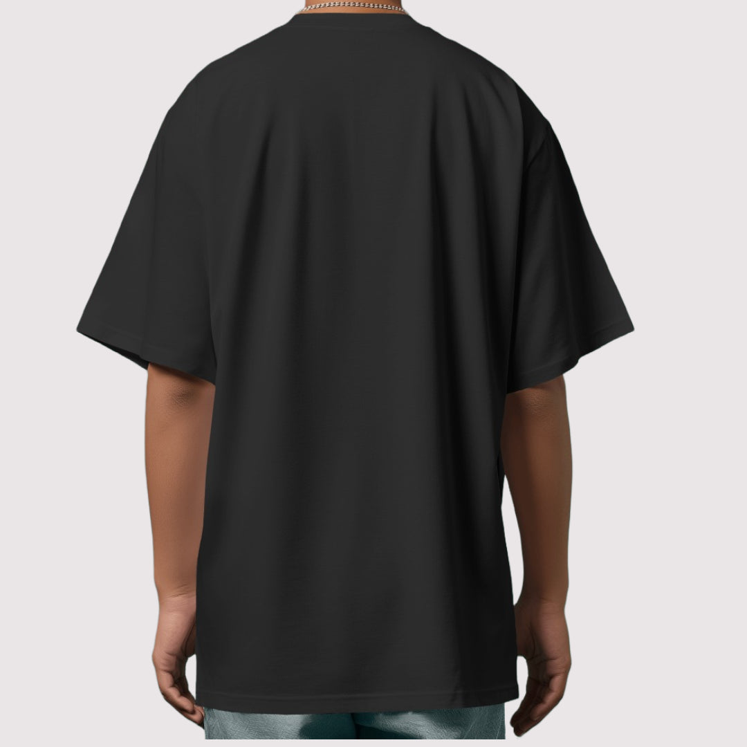 black oversized t shirt