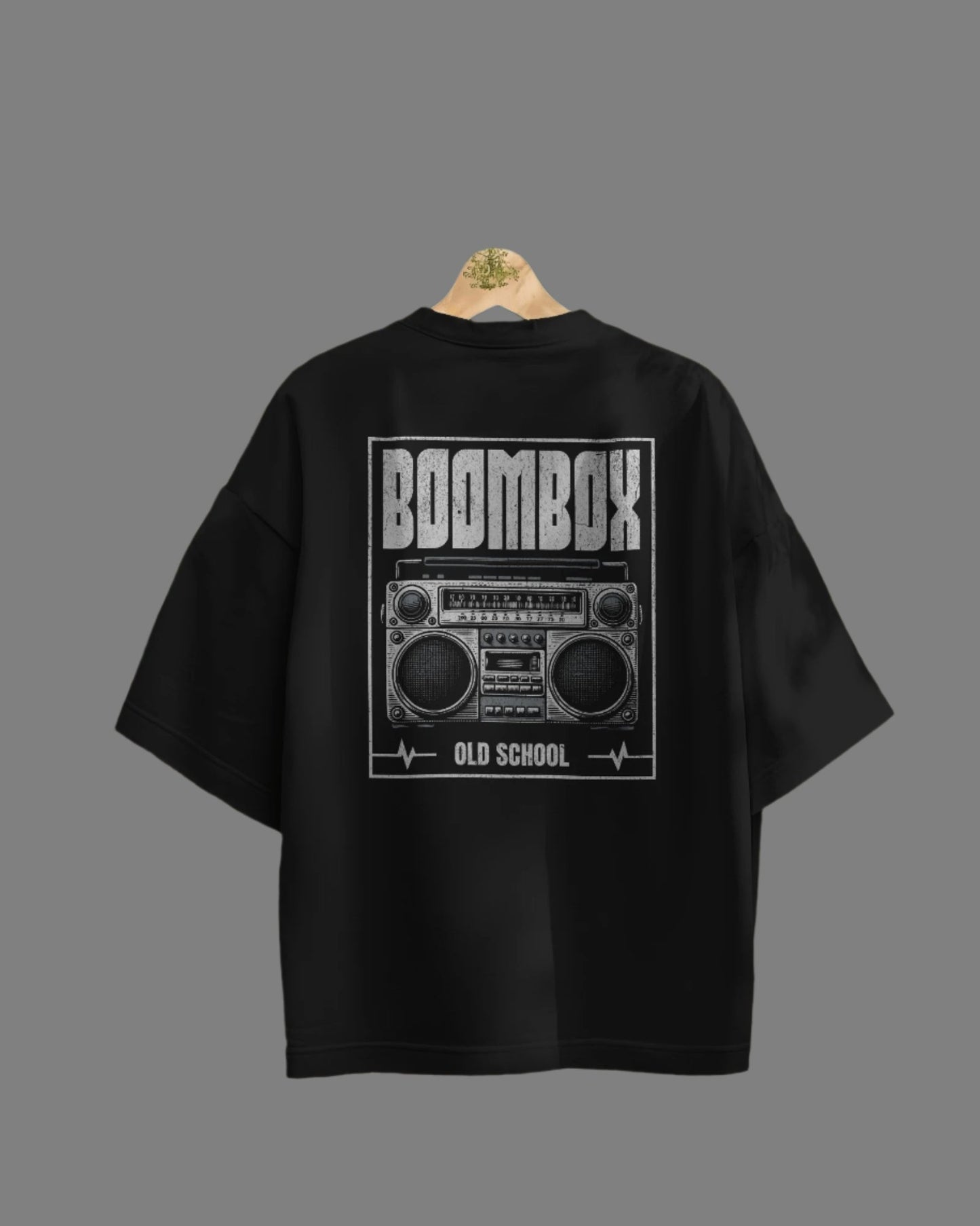 (aa) black oversized t shirt