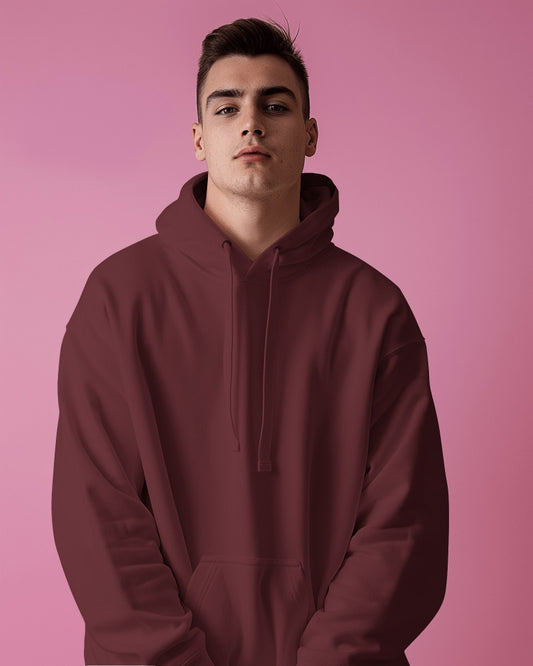 hoddie solid maroon