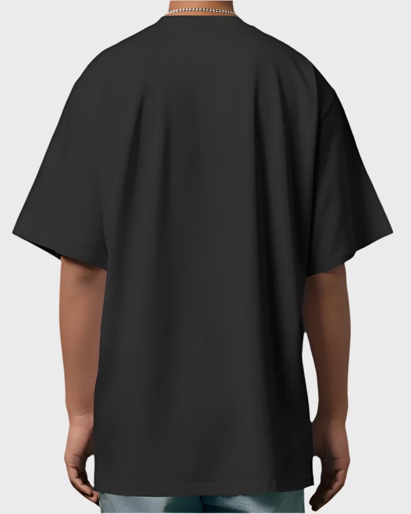 black oversized t shirt