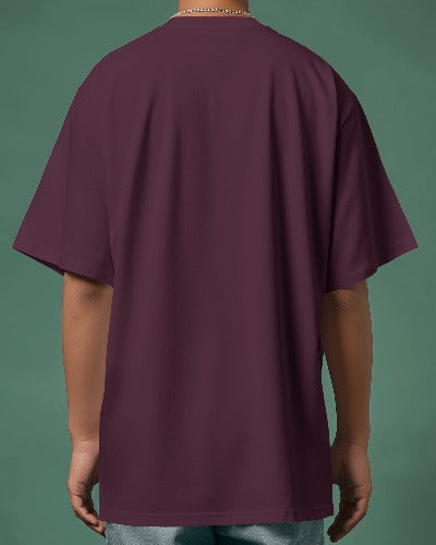 oversized maroon t shirt