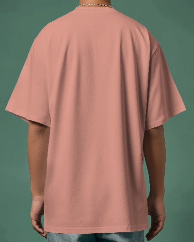 oversized peach t shirt