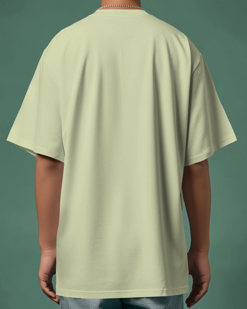 oversized beige colour t shirt