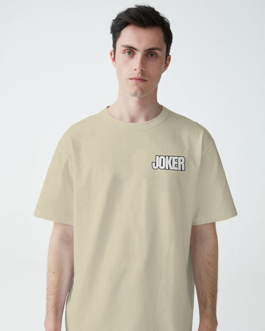 oversized t shirt beige colour