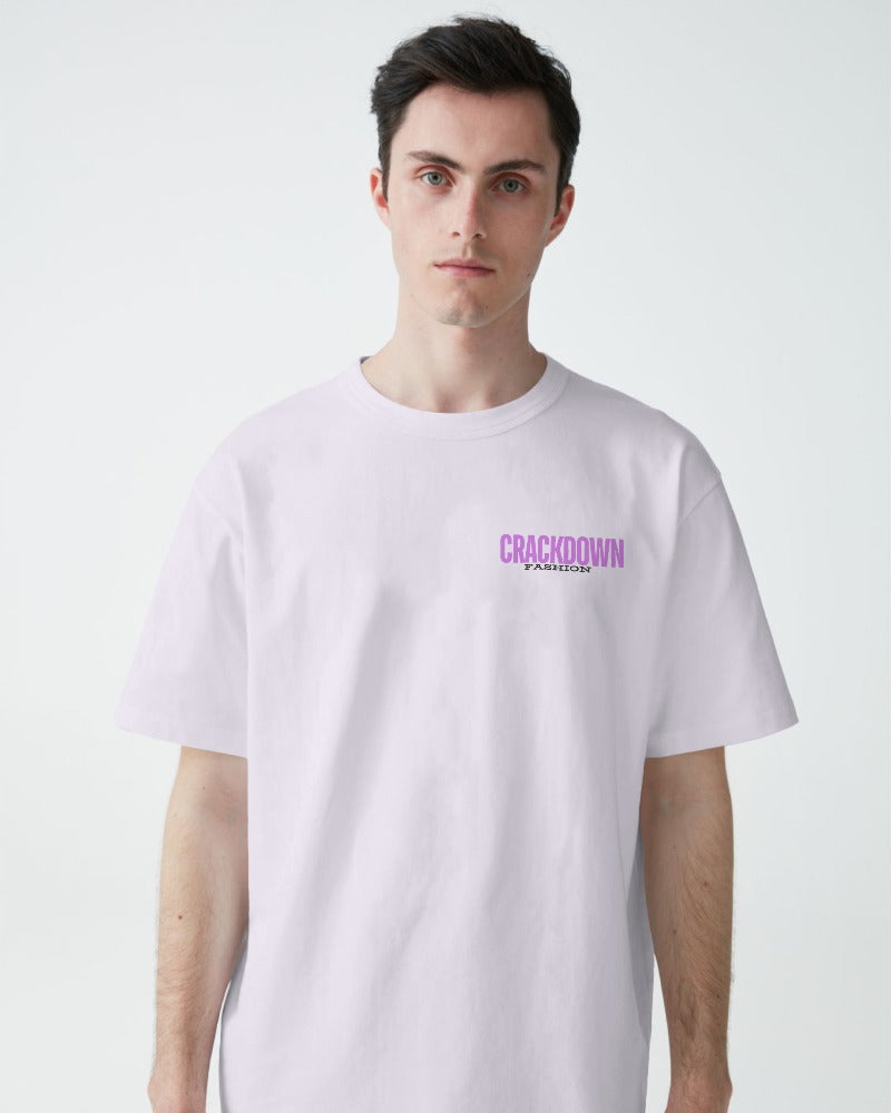 t shirt white colour oversized