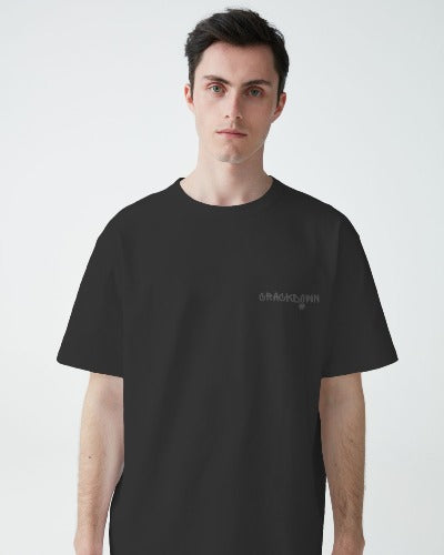 black oversized t shirt