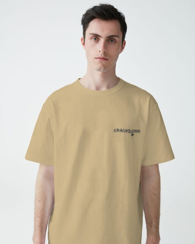 oversized t shirt beige colour