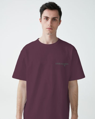 oversized maroon t shirt