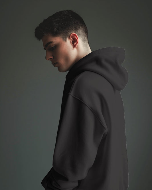 hoddie black colour basic